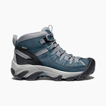 KEEN Női Targhee II Waterproof Mid Cut Túrabakancs Kék